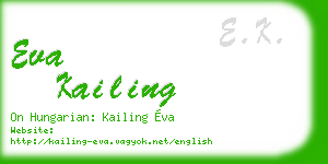 eva kailing business card